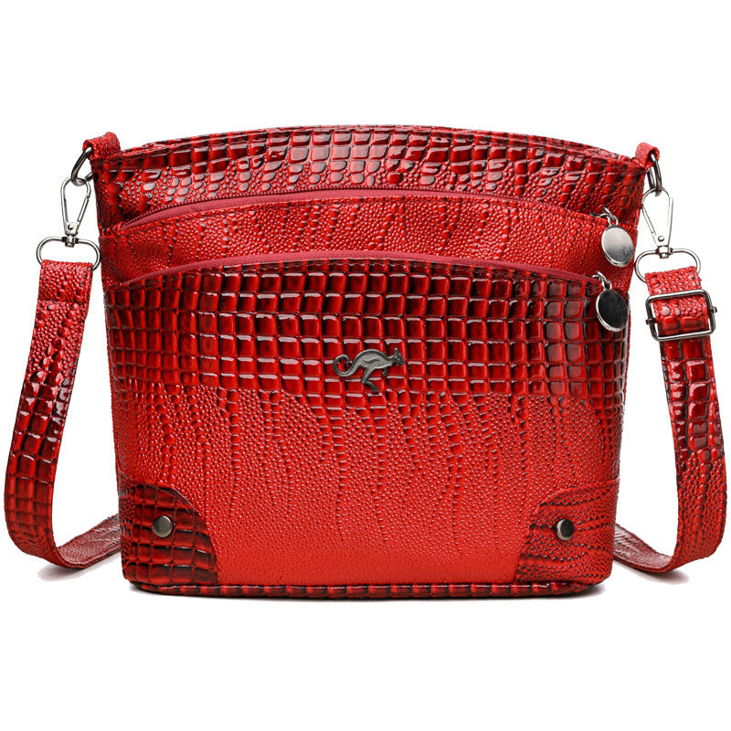 Casual Multi-layer Mother Vintage Crossbody Women's Bag