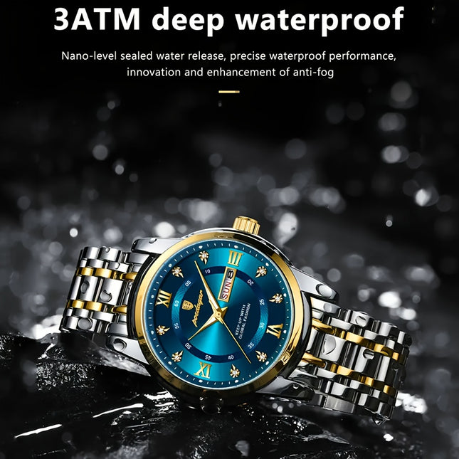 Two Piece Men's Casual Business Luminous Quartz Watches