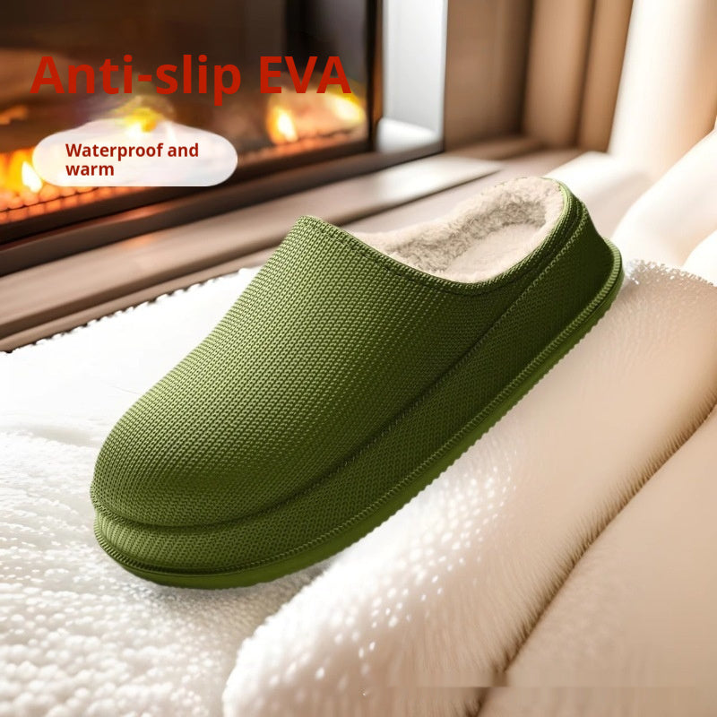 EVA Autumn And Winter Warm Waterproof Toe Cap Shock Absorption Thick Cotton Shoes