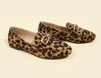Leopard Print Casual Soft Bottom Pumps Women Casual Shoes Round Toe Flats