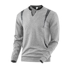 Men's Contrast Color Pullover Sweater
