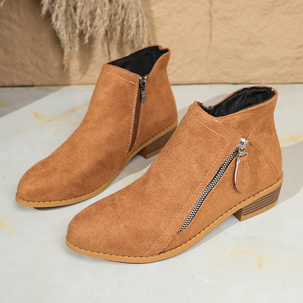 Suede European And American Style Women's Ankle Boots