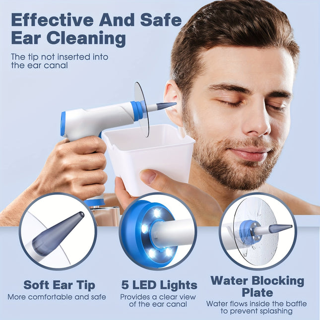 Electric Ear Irrigation Kit With 10 Nozzles For Adults