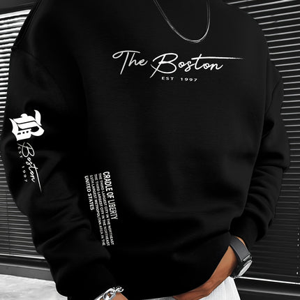 Mens Beige Crewneck Sweatshirt Texas Vintage Graphic
