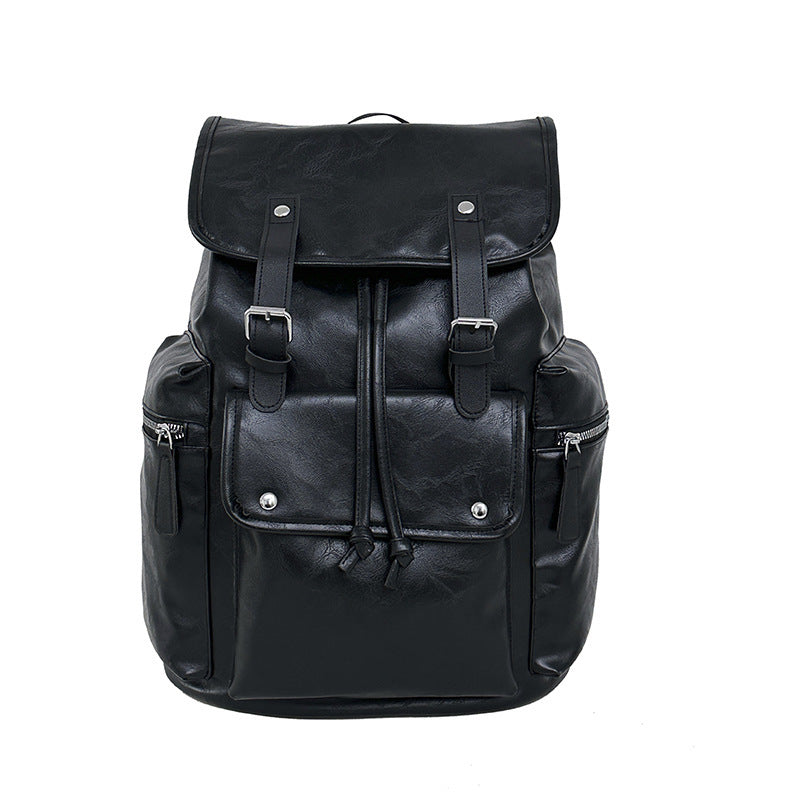 Solid Color Simple Couple Convenient Travel Large Capacity Backpack