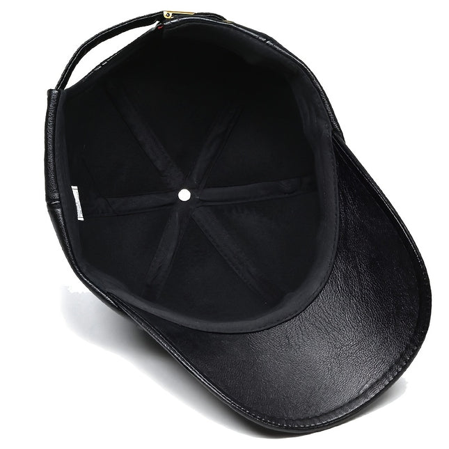 Luxury Top Grain Lambskin Baseball Cap All Season Unisex