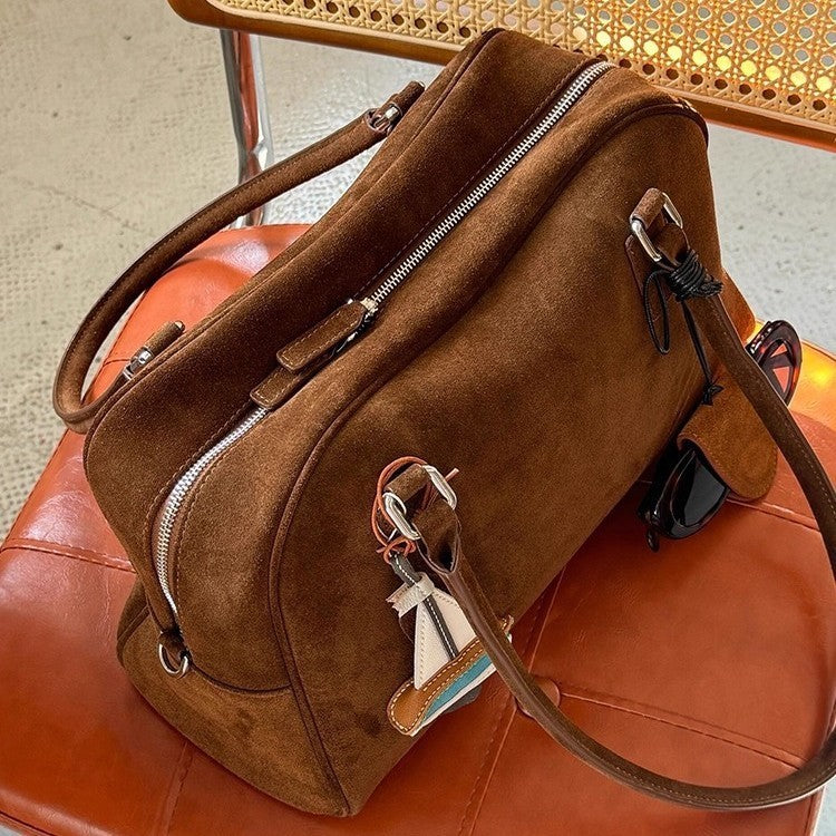 Suede Large Capacity Underarm Pillow Bag