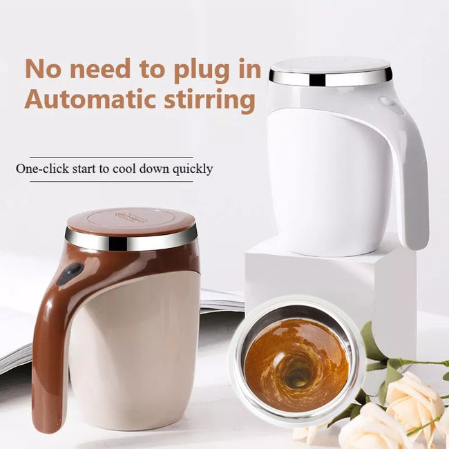 Rechargeable Model Automatic Stirring Cup Coffee Cup High Value Electric Stirring Cup Lazy Milkshake Rotating Magnetic Water Cup Hover Image
