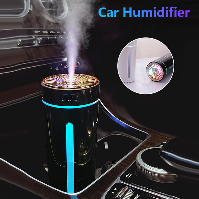 Wireless Air Humidifier Colorful Lights Mute Ultrasonic USB Fogger Diffuser Purifier 800mAh Rechargeabl Cool Mist Maker For Car Hover Image