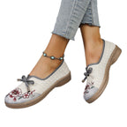 Flying Woven Ethnic Style Cloth Shoes Linen Flat