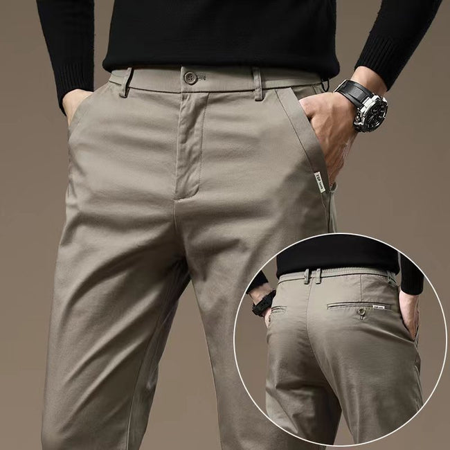 Combed Cotton Light Business Casual Pants Men Main Image