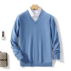 Men's Solid Color Plus Size Winter Bottoming Knitted Sweater