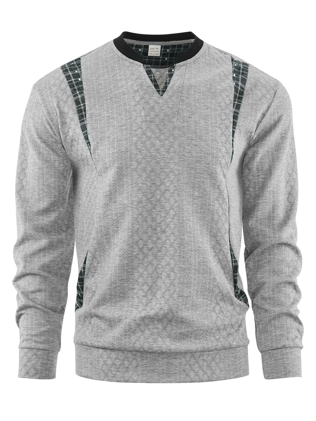 Men's Contrast Color Pullover Sweater