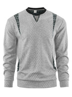 Men's Contrast Color Pullover Sweater