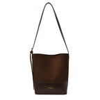 Women's Fashionable Suede Bucket Bag