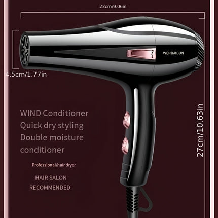 Professional Ionic Hair Dryer With Quiet Operation Home Use