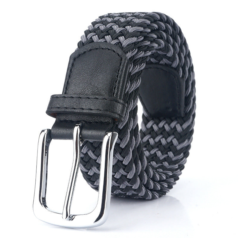 Canvas Elastic Stretch Belt Pin Buckle Canvas Belt