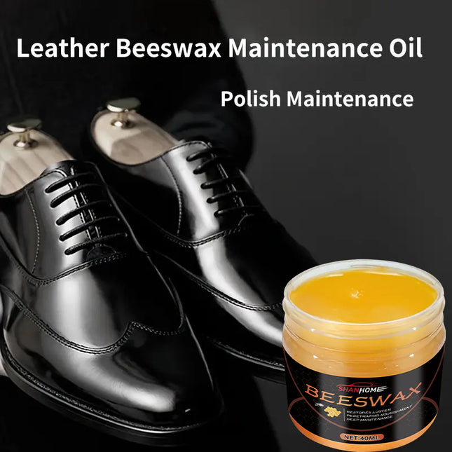 Beeswax Shoe Care Set for Faux Leather Universal Color