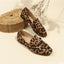Leopard Print Casual Soft Bottom Pumps Women Casual Shoes Round Toe Flats