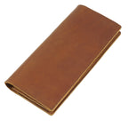 Retro Crazy Horse Leather Long Wallet Men's Genuine Leather Business