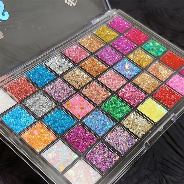 Christmas Glitter Eyeshadow Palette 40 Color Burst Carnival