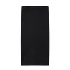 Temperament Female Knitted Double-breasted Coat Midi Skirt