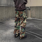 New Men's Loose Camouflage Workwear Jeans