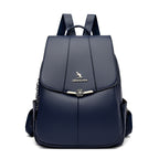 New Women's Backpack PU Soft Leather Textured Casual And Lightweight