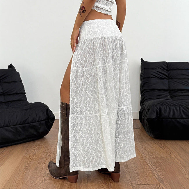 New Beach Style Texture Split Sexy Vacation A- Line Women's Skirt Main Image