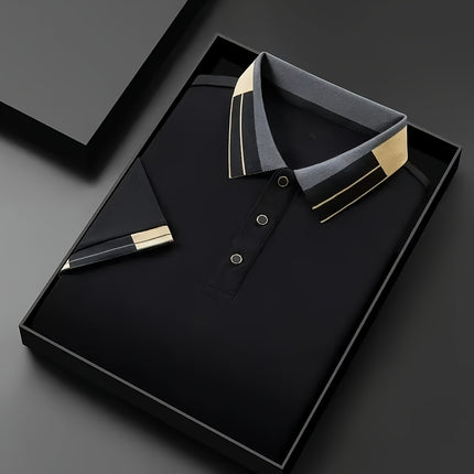 Mens Quick Dry Short Sleeve Shirt With Contrast Collar