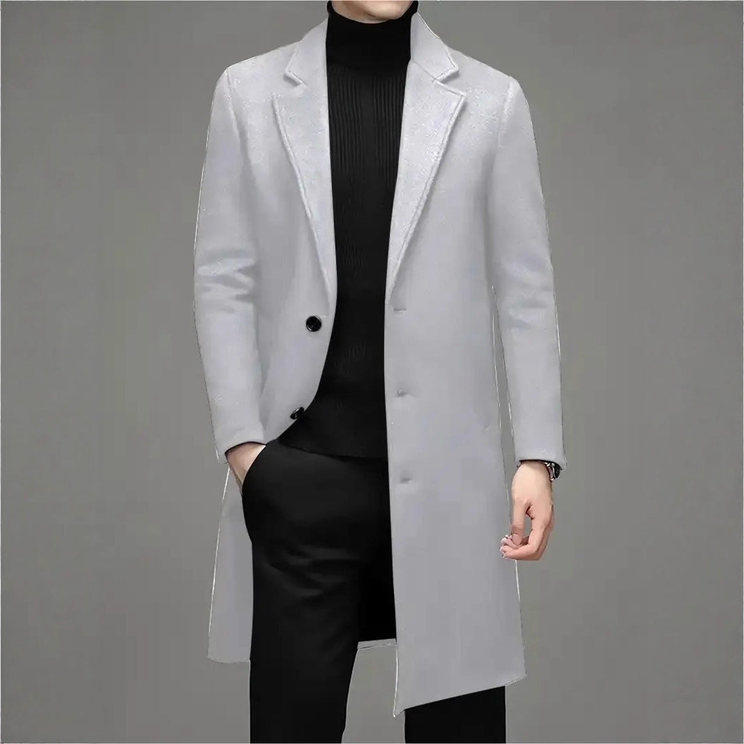 Men's Fashion Casual Slim-fit Woolen Coat
