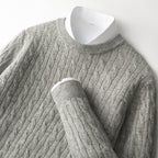 New Fashion Twist Round Neck Sweater For Men