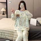 Women's Warm Loungewear Outer Wear Suit