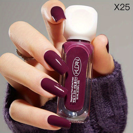 6Pc 10ml Quick Dry Water Based Autumn Winter Nail Polish Set