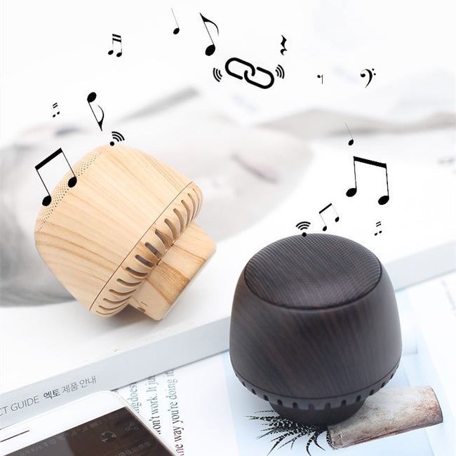 Portable Mushroom Small Audio TWS Pair Box LED With Night Light Hover Image