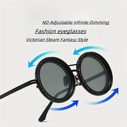 Vintage Inspired Aluminum Magnesium Frame Glasses With Case