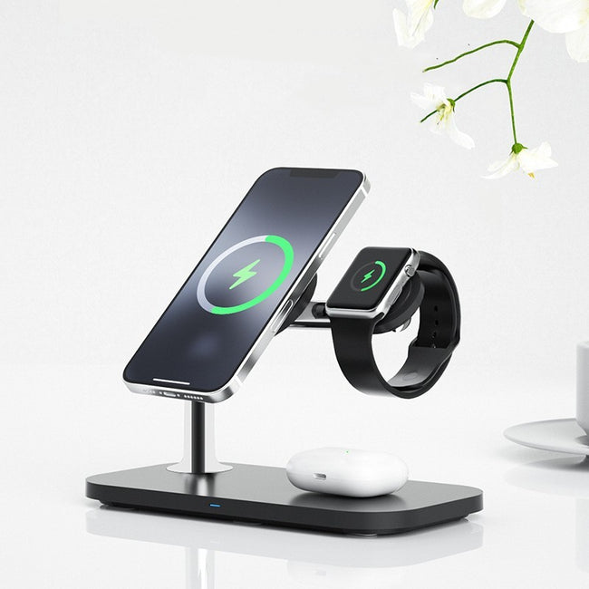 Magnetic 3-in-1 Wireless Charger Hover Image