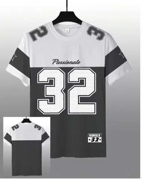 Summer Menswear Casual Digital Printed Round Neck Short Sleeve T-shirt