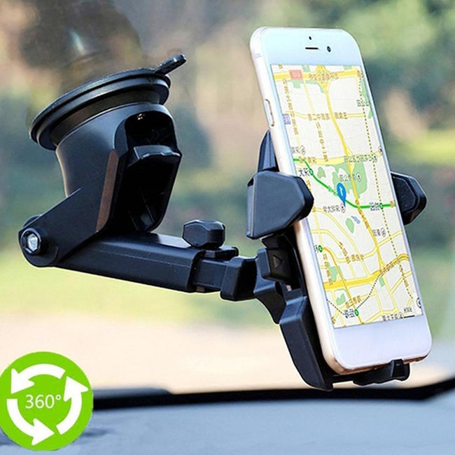 Windshield Car Phone Holder Universal in Car Cellphone Holder Stand Adjustable Phone Suction Cup Holder Car Mount Phone Stand Hover Image