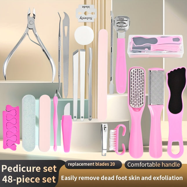 48In1 Pedicure Kit With Foot File And Callus Remover