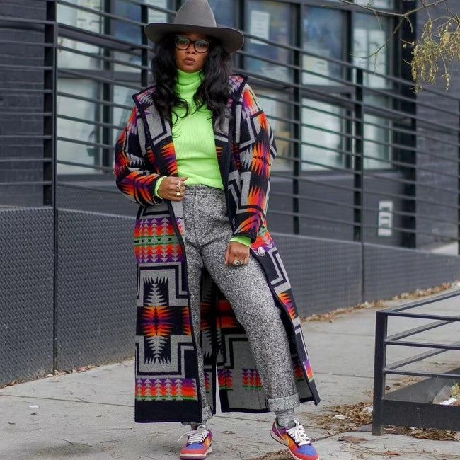 Women's Long Trench Coat Special-interest Design Hover Image