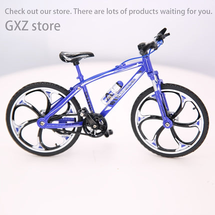 Realistic Blue Metal Bicycle Model for Home Decor  Gifts